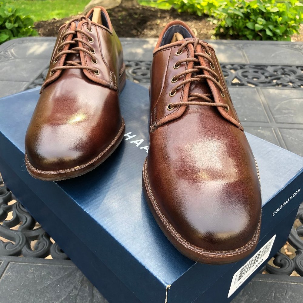 Cole Haan Warner Grand Postman Oxford In Chestnut - Picture 9 of 11